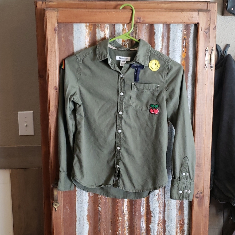 Girls 7/8 Tractr button up